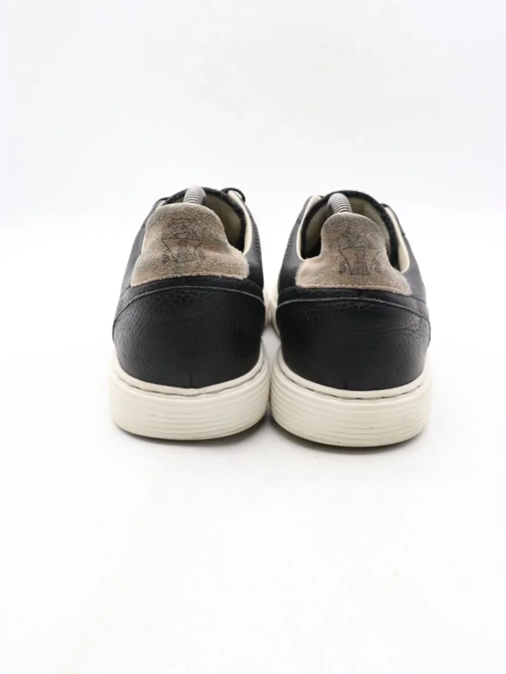 Brunello Cucinelli Grained Sneakers Men's Size EU 41 Black Leather Lace Up Shoes